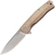 Lionsteel Myto Framelock Folding Knife, 3.25" satin finish Bohler M390 stainless blade, Natural micarta handle with titanium back handle, MT01 CVN