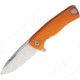 Lionsteel ROK Framelock Folding Knife, 3.25in Satin Bohler M390 SS Drop Point, Orange Aluminum Handle, ROK A OS