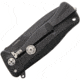 Lionsteel SR11 Framelock Folding Knife, 3.5in Black Oxide Coated Sleipner Tool Steel Drop Point, Black Textured Aluminum Handle, Glass Breaker, Pocket Clip, SR11A BB