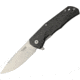 Lionsteel TRE Titanium Framelock CF Folding Knife,2.88in,Bohler M390 Steel,Drop Point,Stonewash,Black,Carbon Fiber Handle LSTTREFC
