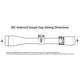 ISC Internal Scope Cap v2 Kit Adapter, 41mm, 44mm, 46mm, 51mm, Medium, 100-0035
