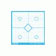 Precision Sight In Target 20/Pack, Cyan, 18inX18in