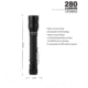 LuxPro LP290V2 LP290V2 Tactical Ultra Bright 280 Lumens Cree LED B
