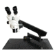 LW Scientific Z4 Binocular Stereo Zoom Microscope on Articulating Arm, Clamp Base, CREAM Z4M-BZM7-BMAC