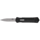 M&amp;P MP OTF Automatic Folding Knife, 3.5in, Stainless Steel, Spear Point Blade, Aluminum Black Handle, 1160825