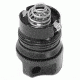 Maglite Tail Cap Assembly, Black - Tail Cap, Lip Seal, Electrical Contact, Lamp, &amp; Spring - 108-000-197