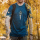 Magpul Hula Girl CVC T-Shirt - Men's, Blue Stone Heather, 2XL, MAG1117-425-2X