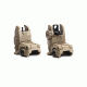 Magpul MBUS Front and Rear Flip Sights Set, Flat Dark Earth, MPIMAG247FDE-KIT2