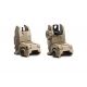 Magpul MBUS Rear Flip-Up Back Up Sight Gen 2, Flat Dark Earth, MPIMAG247FDE-KIT2