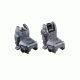 Magpul MBUS Front and Rear Flip Sights Set, Grey, MPIMAG247GRY-KIT2