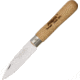 MAM Small Folder Drop Point Folding Knife,2.25in,German Steel,Drop Point,Brown,Beechwood Handle MAM2A