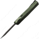 Mantis OTF Automatic Folding Knife, 4.63in Closed, 3.25in Satin 440C Stainless Tanto Blade, Green Checkered Aluminum Handle, OTF 818 G TANTO