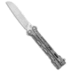 Mantis Knives Mantis Dexter Sheepsfoot Balisong Butterfly Knife Titanium 4.5" Satin *DISC*, Gray, 154CM, adult, BHQ-208845