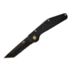Mantis Gt-Folder, 3.75in Tanto, Serrated Blade, Manual, Black, GT-302