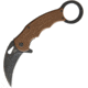 Mantis Karambit Linerlock A/O Coyote Folding Knife,2.75in,Stainless Steel,Standard Edge,Black,Tan,G10 Handle MANMK5B