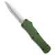 Mantis Knives Mantis Auto Stiletto OTF Knife Dagger Green Aluminum 3.2" Satin Serr*DISC*, Green, 440C, adult, BHQ-194816