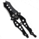 Mantis Mantis Bottleneck Dual-Tip Butterfly-Style Folding Knife 1.99" Black BK-2A, Black, Stainless Steel, adult, BHQ-12813