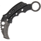 Mantis Vuja De Karambit Black Folding Knife,2in,Black,Skeletonized G10 Handle MANMK4BSW