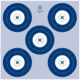 Maple Leaf Press Maple Leaf NFAA Indoor Target 5 Spot Target, 25 pk, 1006500