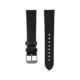 Marathon Cross Hatch 2-Piece Strap, Italian Leather, Steel Buckle, 20mm, Black, Extra Long, WS-LT-BKSS-20-XL