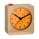 Marathon Analog Desk Alarm Clock w/Auto-Night Light, Gold, CL030053-GD-WH-NA