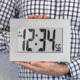 Marathon Large Digital Frame Clock w/3.25 inch Digits, Graphite Gray, CL030064-GG-00-NA