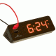 Marathon LED Alarm Clock w/Two USB Ports, Coco Brown CL030055CO