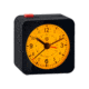 Marathon Mini Analog Alarm Clock, Black Case/White Dial, 2.75in x 2in x 2.75in, CL030065-BK-WH-NA