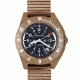 Marathon Pilots Navigator Wristwatch w/Date and Tritium, Desert Tan WW194013DT