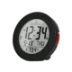Marathon Round Atomic Alarm Clock w/ Push Button Backlight, Black, CL030078-BK-RD-NA