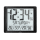 Marathon Super Jumbo Atomic Wall Clock with Full Date display and 7 Time Zones, Graphite Grey, LARGE, CL030061-BK-FD-NA
