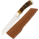 Marbles Fixed Blade Knife, 5.25in, Brown, Jigged Bone Handle MR241