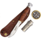 Marbles Fixed Blade Knife Gift Set,4in,Stainless Steel Mirror Polish Blade,Stacked Leather Handle, KE13 +COMPASS+MATCH SAFE