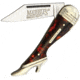 Marbles Small Leg Knife Tortoise, Mirror finish stainless clip blade, Imitation tortoise shell handle, KB114 MR208