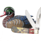 Marbles Wood Duck Knife Decoy Folding Knives Set, Trapper, Closed 4.5in, Blade SS L Standard Edge L Mirror Polish Finish, Handle Synthetic, KB222-1 MR399