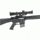 1-4.5 x 24mm Tactical Knob Illuminated Rifle Scope MTR-D2, Black