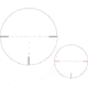March Scopes 2.5-25 x 42mm Tactical Knob Illuminated Rifle Scope, MTR-FT, Black MAR1014