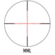 March Scopes Normal Turret 2.5-25x52mm, 30mm Tube, Second Focal Plane, MML Reticle, MIL, Black, D25V52IMLMML Reticle