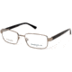 Marcolin MA3015 Prescription Eyeglasses - Shiny Gumetal Frame, Shiny Gumetal Lenses, 56 mm Lens Diameter MA301556008