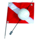 Marine Sports Flag/Float Combo 2PC W/Round Ball Float, 4668