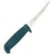 Marttiini Basic Fillet Green Fixed Blade Knife, Basic Fillet, 7.88in Overall, 4in Satin SS Fillet Blade, Green Textured Rubber Handle, Green Plastic Belt Sheath, Boxed With Hanging Tab, Green, 817010