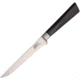 Marttiini Boning Fixed Blade Knife, 11in, 6 1/4in German SS blade Kitchen Knives, 11in Overall, 6 1/4in German SS Blade, Hygienic And Durable Black Plastic Pom Handles, 404110