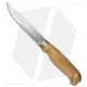 Marttiini Knives Lynx 139 Curly Birch Fixed Blade Knife, 5.00in, Stainless Steel, Trailing Point Blade, Birch Wood Handle, Steel/Wood, 9.75in, BHQ-27524