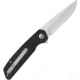 Marttiini MEF8 Linerlock Folding Knife, 3.5in Bead Blast Finish SS Blade, Black Sculpted G10 Handle, Pocket Clip, Black, 970210