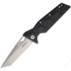Maserin Artiglio Linerlock Folding Knife, 3.75in Stonewash D2 Tool Steel Blade, Black G10 Handle, Thumb Pull, Pocket Clip, Black, 420 G10