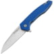 Maserin Sport Linerlock Folding Knife, 3" satin finish 440 stainless blade, Blue G10 handle, 46003G10B