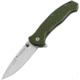 Maserin Sport Linerlock Folding Knife, 3 satin finish 440 stainless drop point blade, Green G10 handle, 46005G10V