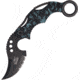 Master Collection Dragon Karambit A/O Fold Knife, SS Assist Black Partially SE, Blue Handle MCA010BL