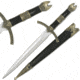 Master Cutlery Fixed Blade, 13.5in, Stainless Steel Blade, Brass Cast Metal Furnishings On Handle HK-3485