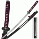 Master Cutlery Fixed Blade, 40in, Stainless Steel Blade, Purple Cord Wrapped Handle JS-627